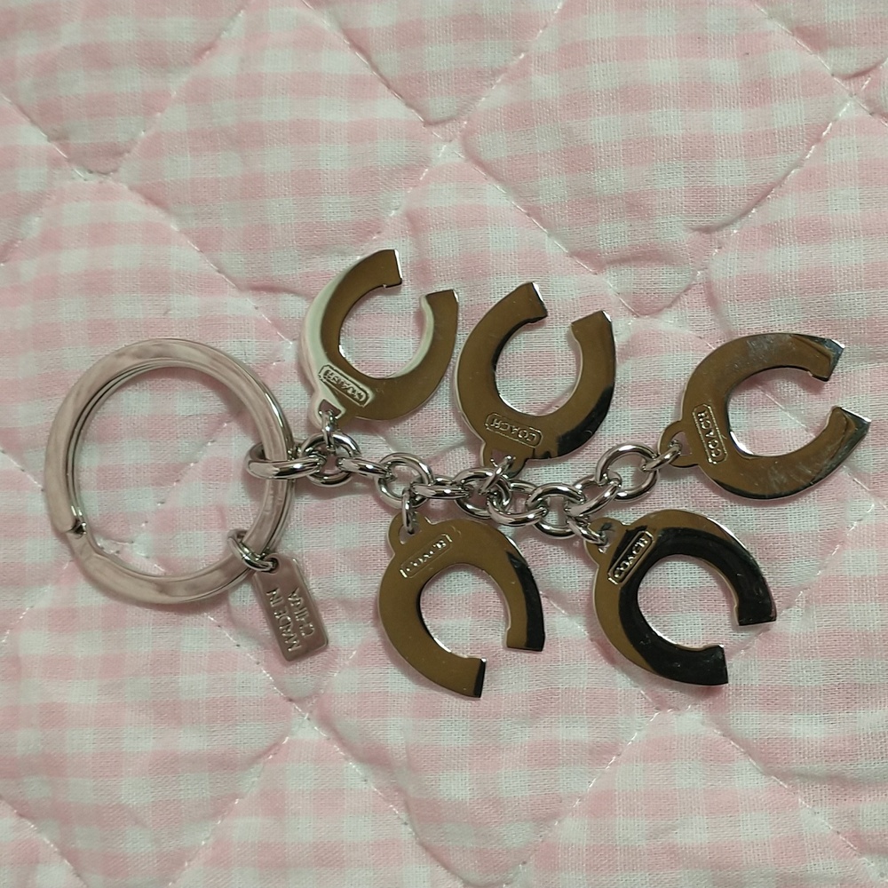 Coach Multicolored Horseshoe Charm Keychain / Bag Charm - Picture 2 of 3